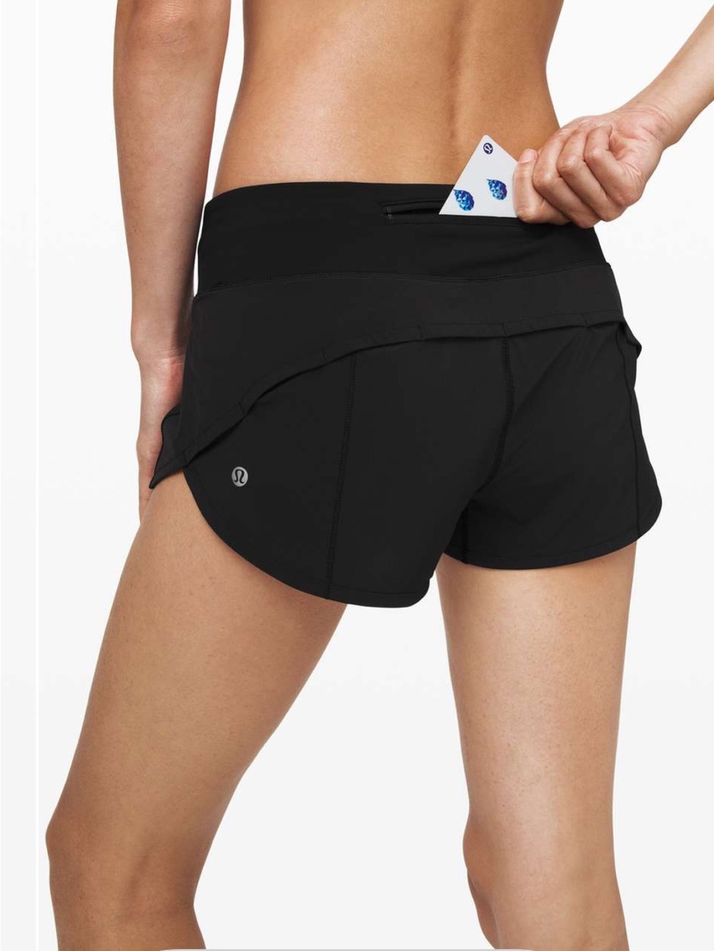 Lululemon Speed Up Short 2.5"  Black Womens 8 W7AO6R